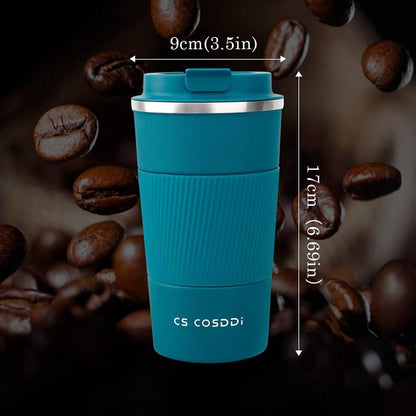 Isolierter Edelstahl Travel Mug 510ml Thermobecher CS COSDDI Blue