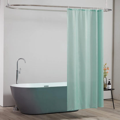 Schmaler Duschvorhang Minzgrün 90x180 cm, Wasserabweisend & Waschbar