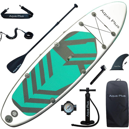 Aufblasbares SUP-Board 335cm mit Paddel & Zubehör, wassergrau