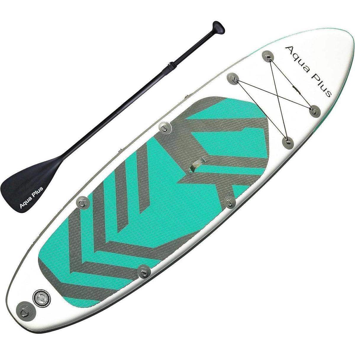 Aufblasbares SUP-Board 335cm mit Paddel & Zubehör, wassergrau