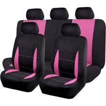 Auto Sitzbezüge Universal Set Rosa Schwarz 5-teilig