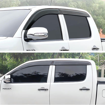 Windabweiser Toyota Hilux Vigo 2005-2014 Smoke Schwarz