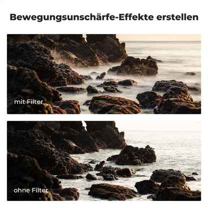 Variabler ND-Filter 52mm ND2-400 mit Hebel und Tasche