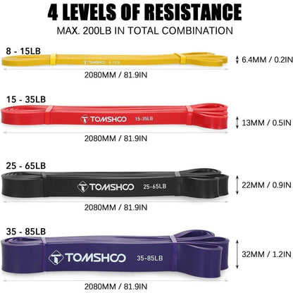 Fitnessbänder Terrabänder Resistance Bands Set 4 Stück