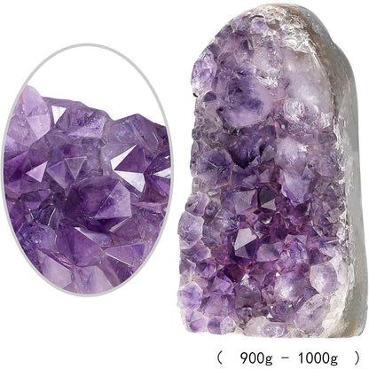 Große Amethyst Druse Rohstein mit Ständer 900-1000g