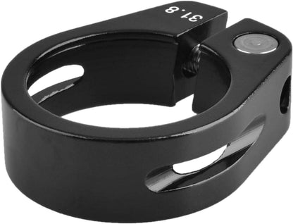 Fahrrad Sattelklemme 31.8mm 34.9mm Schwarz Aluminiumlegierung