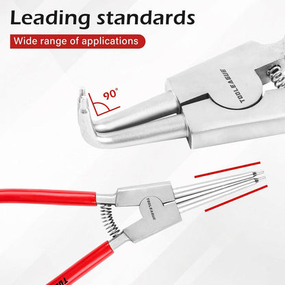 Sicherungsringzangen-Set 4-teilig, 33 cm, innen/außen, robust