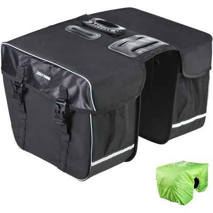 Fahrradtasche Gepäckträger 30L wasserdicht mit Regenschutz
