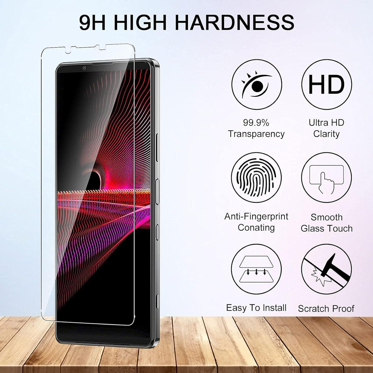 Sony Xperia 1 III 5G Schutzfolie + Kamerafolie Set 9H Härte