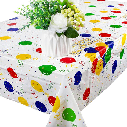 Geburtstag Tischdecken Set Happy Birthday Motiv 137x274cm
