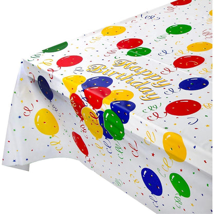 Geburtstag Tischdecken Set Happy Birthday Motiv 137x274cm