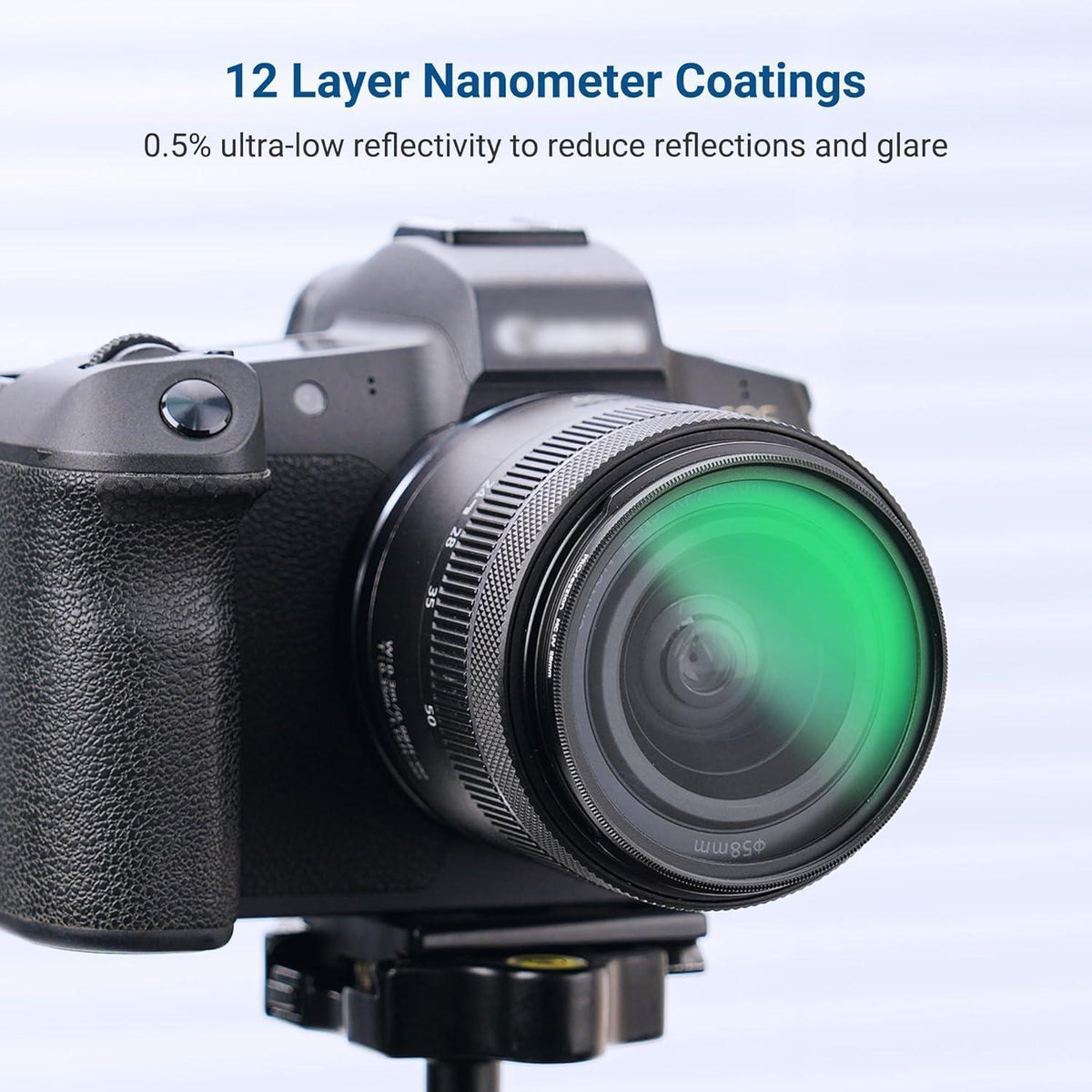 Slim UV-Schutzfilter 62mm für Objektive mit Filtergewinde