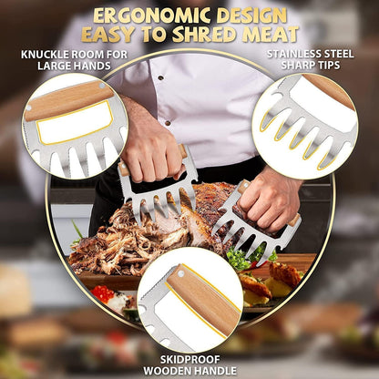 Pulled Pork Krallen Geschenke für Männer Grill Zubehör
