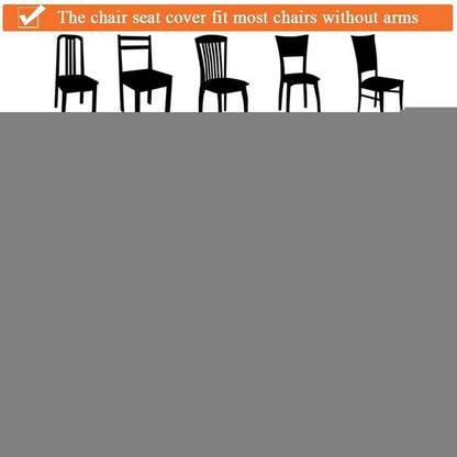 6x Stuhlhussen Elastisch Orange – Waschbar & Modern