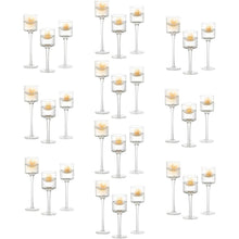 Teelichthalter Glas 30er Set 20/23/26cm Kristallklar