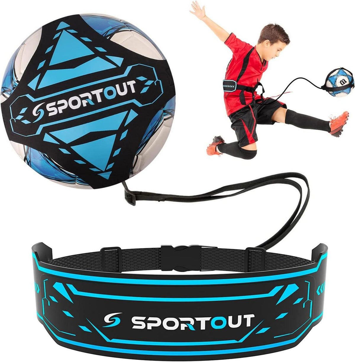 Fußball Kick Trainer Solo Praxis Fußball Trainingszubehör Blau
