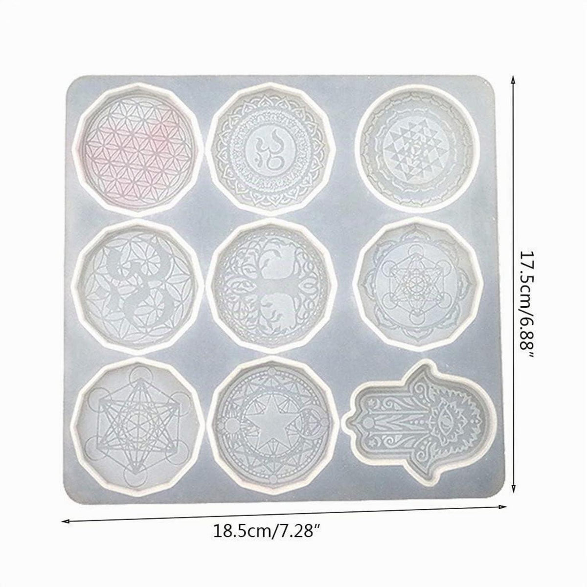 Silikonform Blume des Lebens für Schmuck & DIY Handwerk
