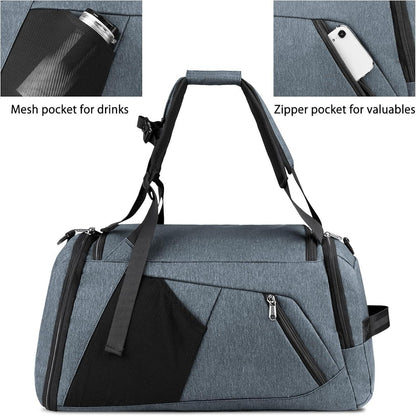 Sporttasche mit Schuhfach 40L 65L Gym Fitness Rucksack-Funktion