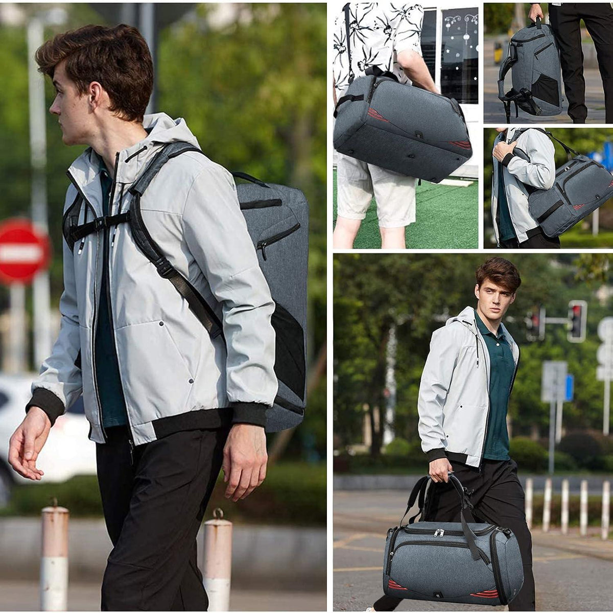 Sporttasche mit Schuhfach 40L 65L Gym Fitness Rucksack-Funktion