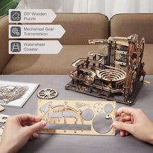 ROKR Kugelbahn Bausatz 3D Holzpuzzle mit 10 Stahlkugeln