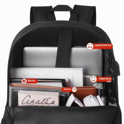 Laptop Rucksack 17,3 Zoll – Wasserdicht & USB Ladeanschluss