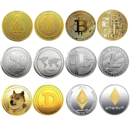 Kryptowährungs-Sammler Set – 6er Pack Bitcoin, Ethereum & Co.