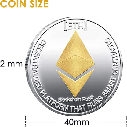 Kryptowährungs-Sammler Set – 6er Pack Bitcoin, Ethereum & Co.