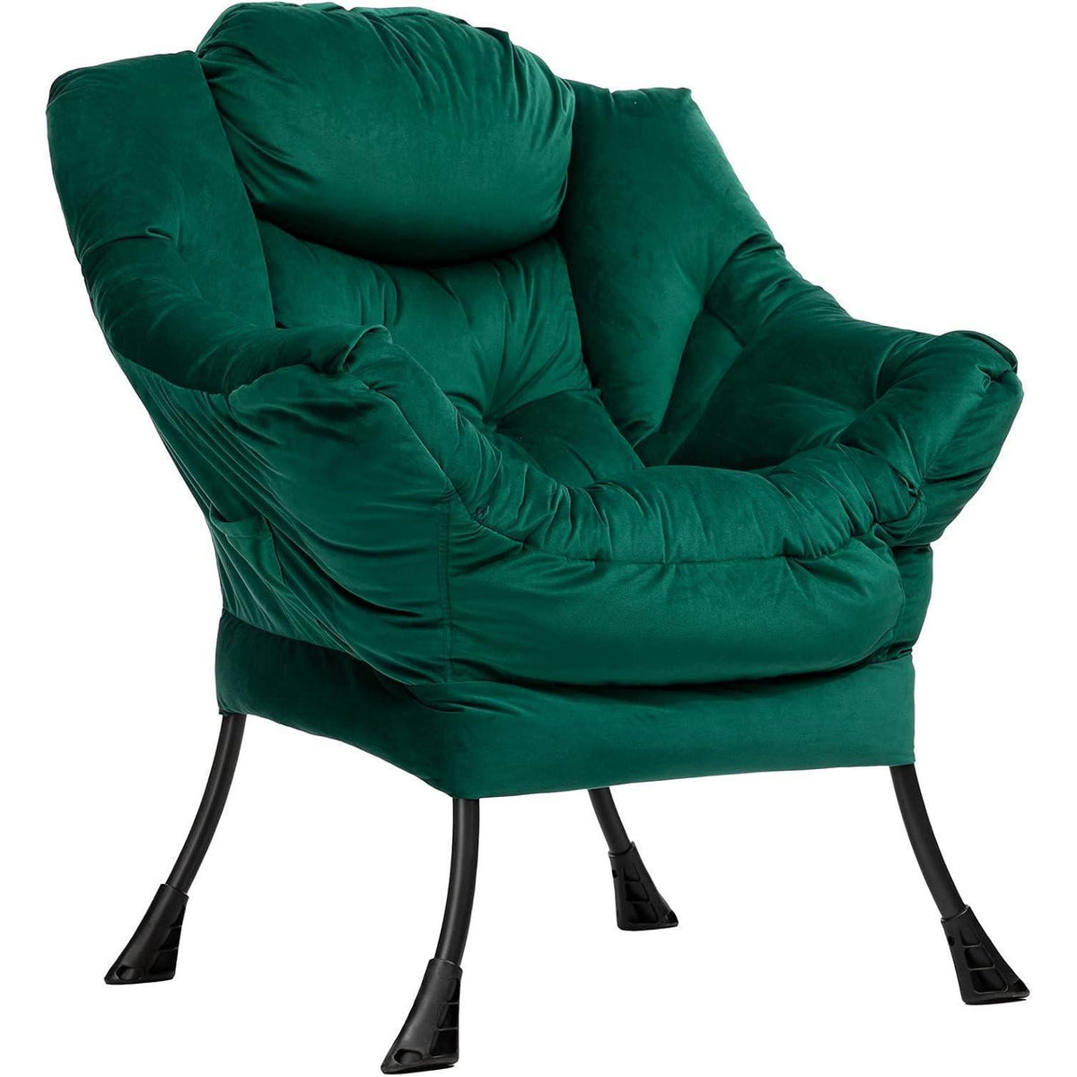Ohrensessel Samtgrün – Bequemer Relaxsessel für Wohnzimmer