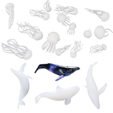 3D Silikonformen Füller Quallen & Wale für Harz Schmuck
