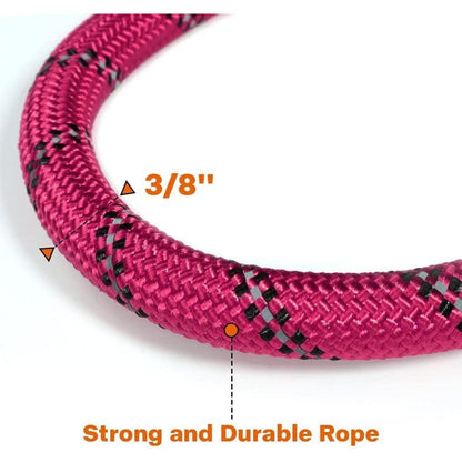 Gepolsterte Hundeleine reflektierend 180x1cm Hot Pink