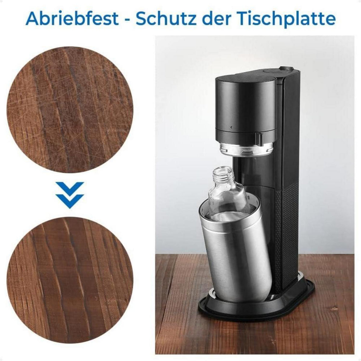 Silikon Abtropfmatte für SodaStream Duo - wasserdicht, rutschfest, einfach zu reinigen