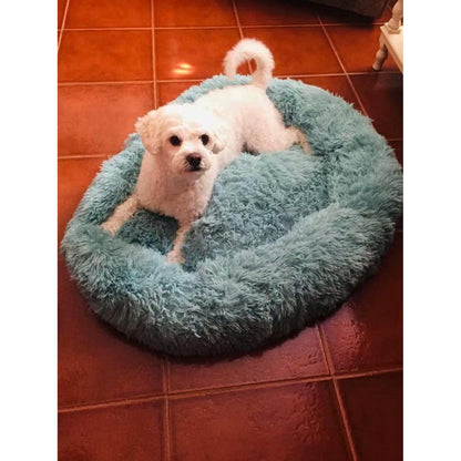 Flauschiges Hundebett Orthopädisch Grün Ø 110cm