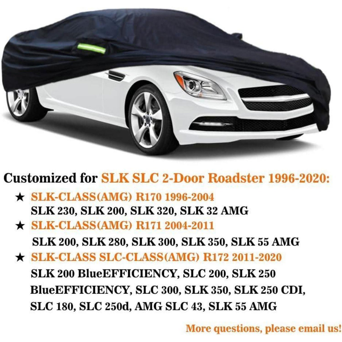 Autoabdeckung Mercedes SLK SLC R170 R171 R172 Wasserdicht