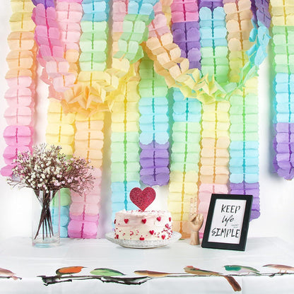 Pastellfarbene 4 Blatt Kleeblatt Girlande Papier Hochzeit