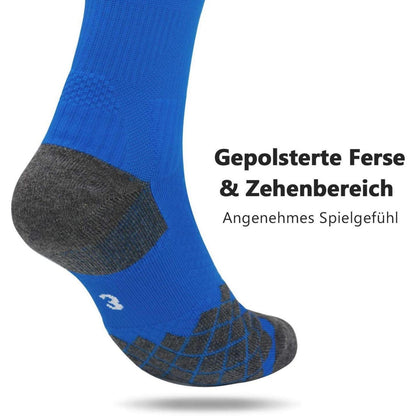 Fußballsocken Kinder Herren 2 Paar Stutzen EU 27-46 Weiß