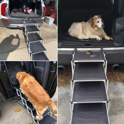 Hundetreppe Auto – Klappbar & Verstellbar für Große Hunde
