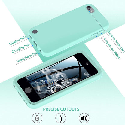 Schutzhülle iPod Touch 7/6/5 Grün, stoßfest, mit Displayschutz