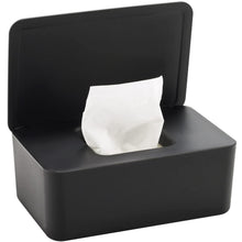 Feuchttücher Box mit Deckel – Frisch & Staubdicht (Schwarz)