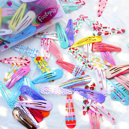 Haarspangen Mädchen Funtopia 120 Stück Süße Haarclips 5cm
