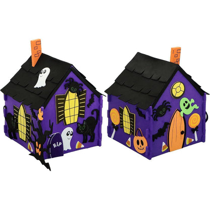 Halloween Bastelset für Kinder – 3D Spukhaus & mehr