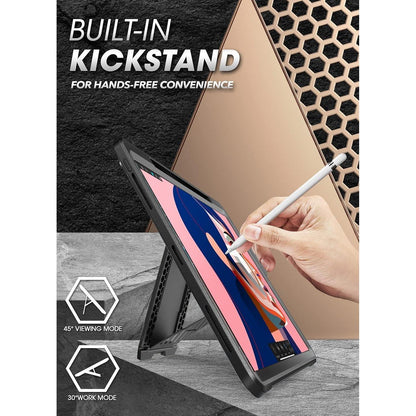 iPad Pro 11 Zoll Hülle mit Ständer und Displayschutz (Schwarz)