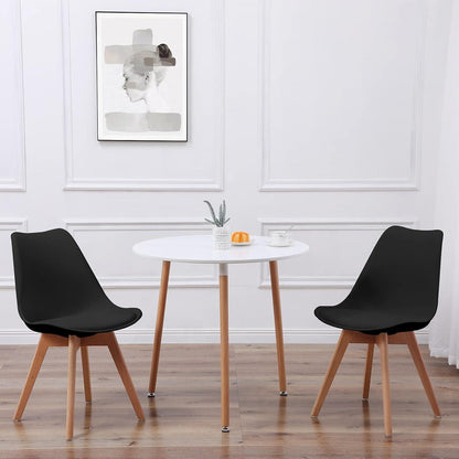 Essgruppe skandinavisch: Tisch 80x80cm + 2 Stühle