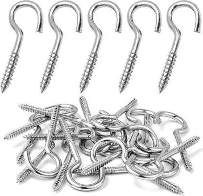 Schraubhaken Edelstahl 10 Stück, Deckenhaken, Einschraubhaken M3-40mm