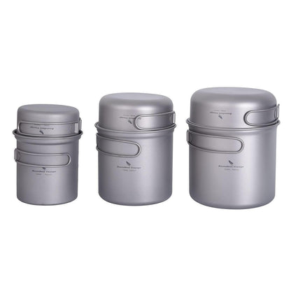 Titan Camping Kochset 3er Set – Leichtes Outdoor Geschirr für 2-4 Personen