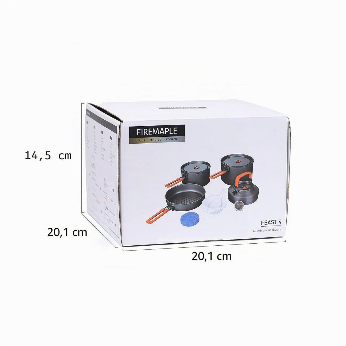 Camping Kochset 12-teilig – Leicht & Robust für 3-4 Personen