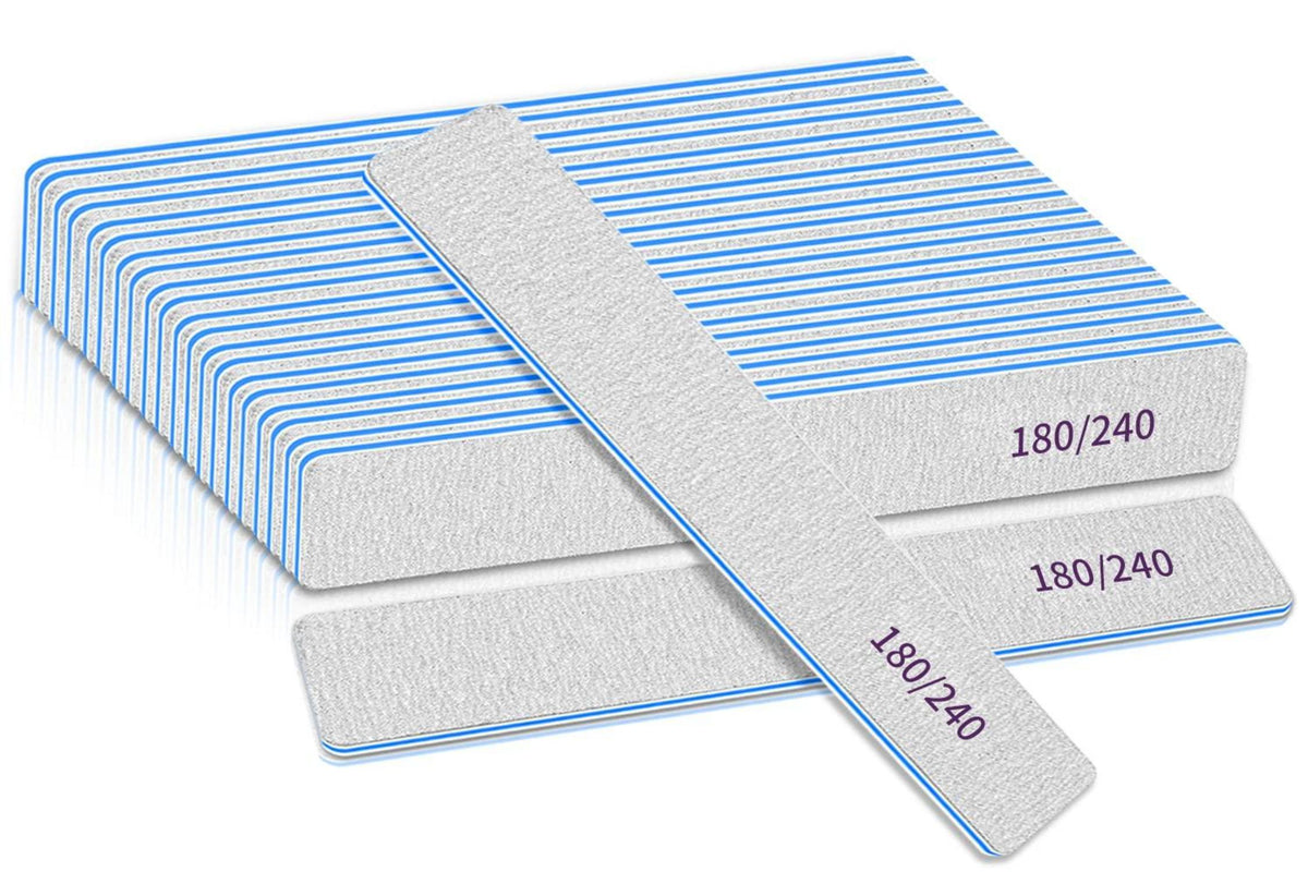 Nagelfeilen 180/240er Körnung doppelseitig für Nägel-Profis