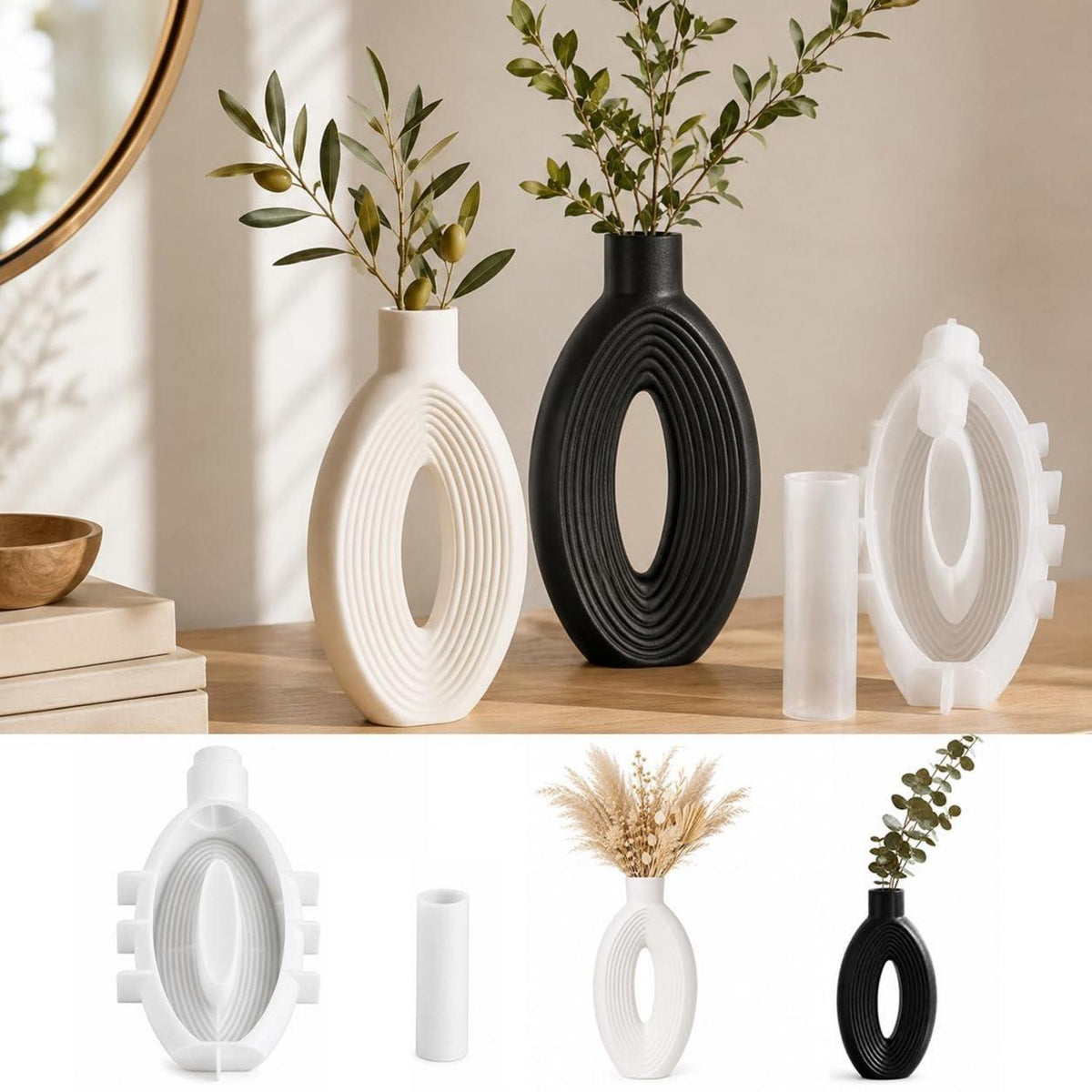 Silikon Gießform Vase Epoxidharz Form DIY Basteln