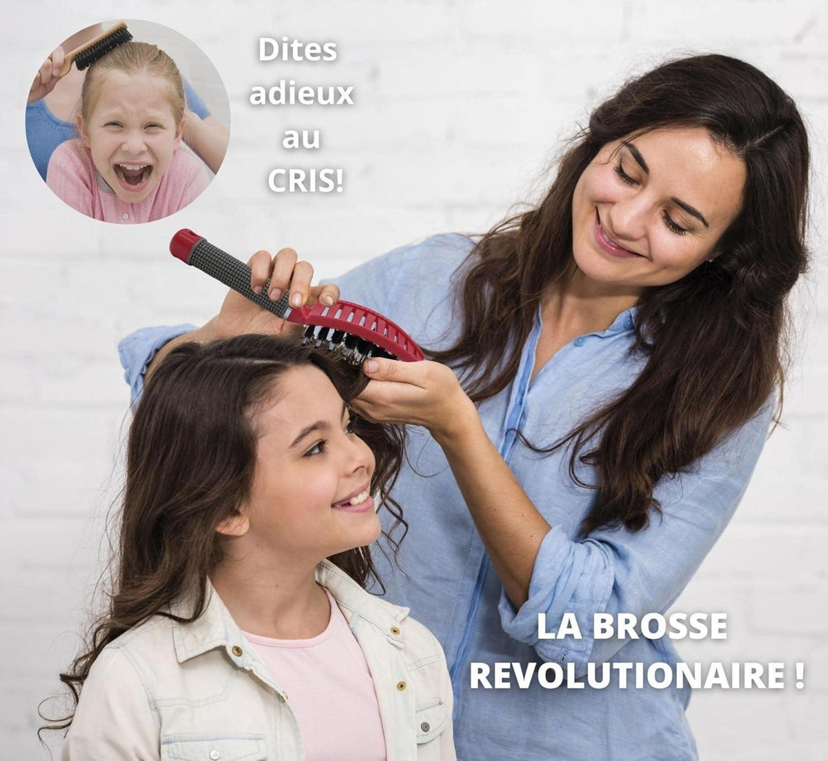 Profi Haarstyling Bürste für Lange Lockige Haare- Haarbürste