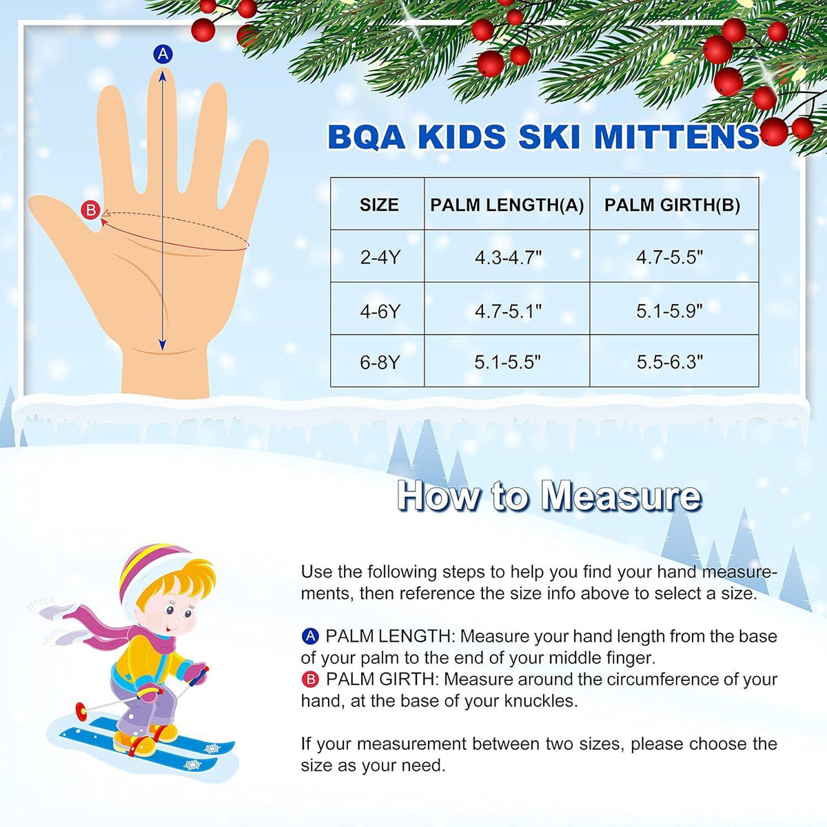 Kinder Skihandschuhe Fäustlinge wasserdicht Winterhandschuhe