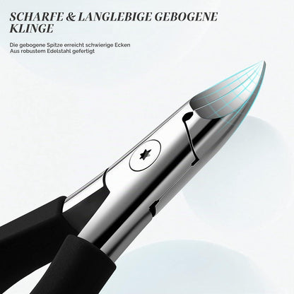 Fußnagelschere Profi – Edelstahl für Dicke & Eingewachsene Nägel